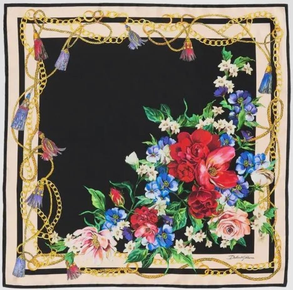 #2 - L'arbre de vie - carré de soie 100%